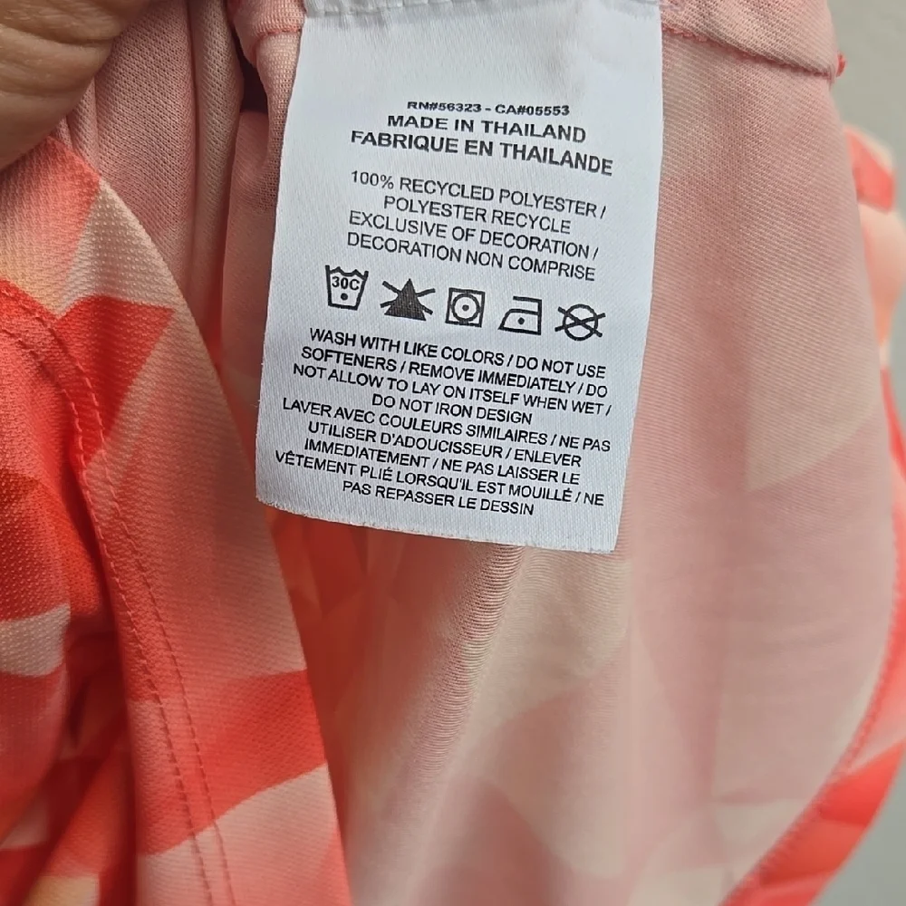 Nike Women's Geometric Sleeveless Blouse - Coral